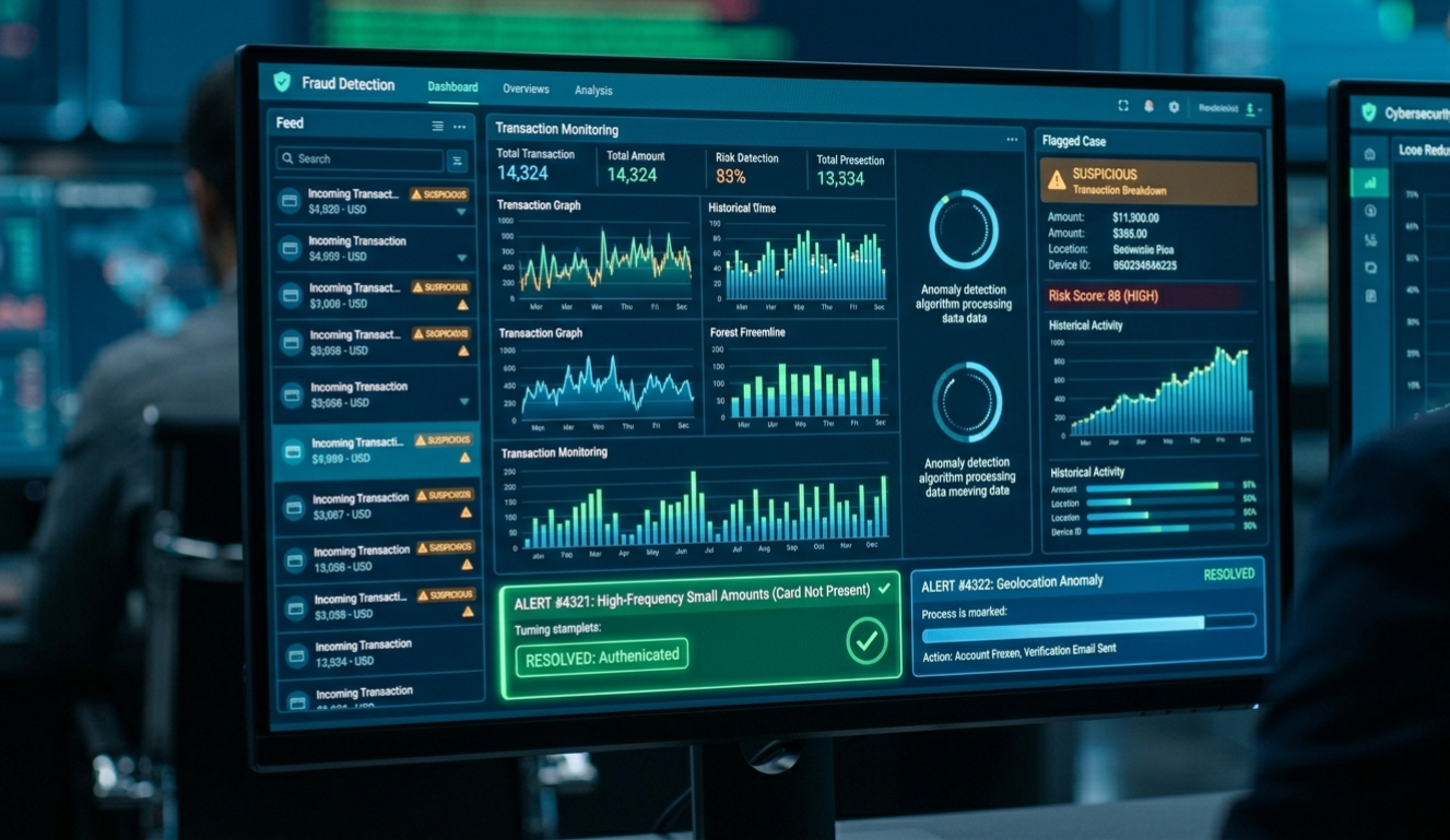 Fraud intelligence dashboard and detection metrics